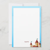 Kasteel en Eenhoring Uitnodiging (Achterkant)