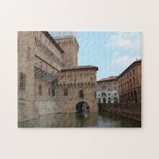 Kasteel en weerspiegelingen in de gracht - Pakif f Legpuzzel