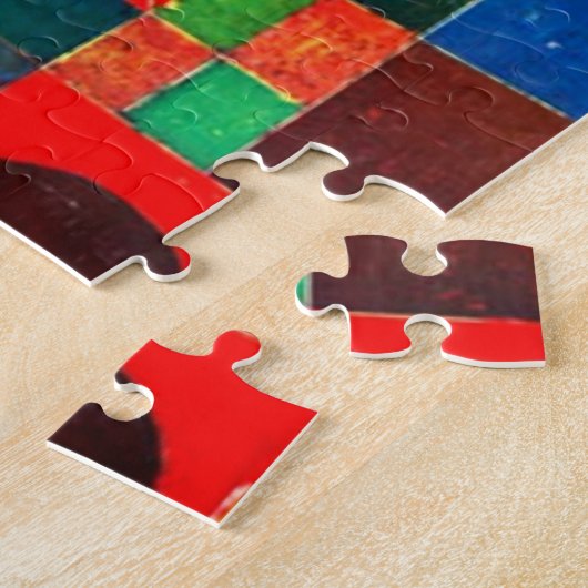 Kasteel en Zon, abstracte kunst van Paul Klee, Legpuzzel (Zijkant)