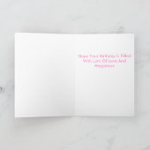 kasteel, Gelukkige Verjaardag Kaart (Binnen)