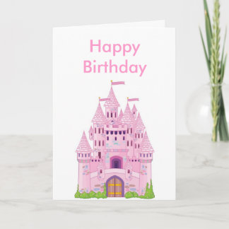 kasteel, Gelukkige Verjaardag Kaart