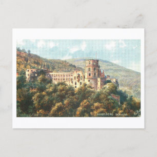 Kasteel Heidelberg in oude staat Briefkaart