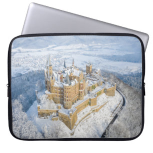 Kasteel Hohenzollern: besneeuwd Duitsland. Laptop Sleeve