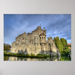 kasteel in Gent Poster