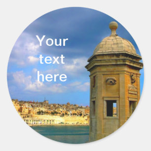 Kasteel in Malta Ronde Sticker
