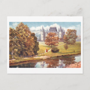 Kasteel Inveraray in Schotland in vintage stijl Briefkaart