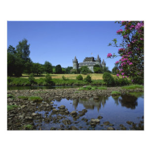 Kasteel Inverary, Strathclyde, Schotland Foto Afdruk