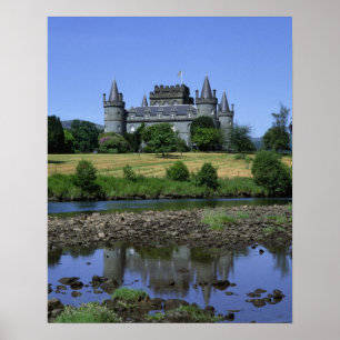Kasteel Inverary, Strathclyde, Schotland Poster