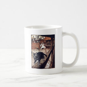 Kasteel Kat Rackham Illustratie Koffiemok