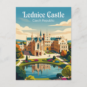 Kasteel Lednice Tsjechië Briefkaart