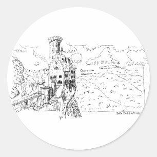 Kasteel Lichtenstein Ronde Sticker