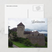 kasteel liechtenstein vaduz briefkaart (Voorkant / Achterkant)