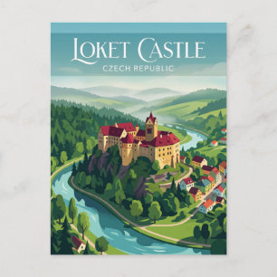 Kasteel Loket Tsjechië Briefkaart