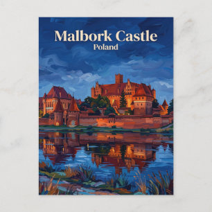 Kasteel Malbork Polen Briefkaart