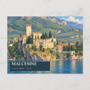 Kasteel Malcesine aan het Gardameer Briefkaart
