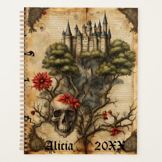 Kasteel met schedel planner (Voorkant)