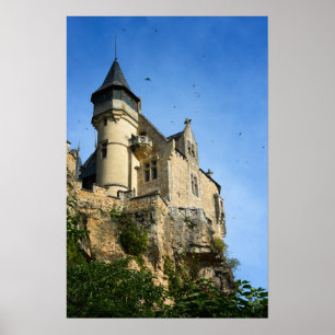 Kasteel Montfort, Dordogne, Frankrijk Poster