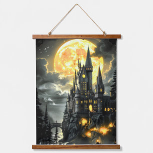 kasteel nacht wand hangende wandtapijt hangend wandkleed