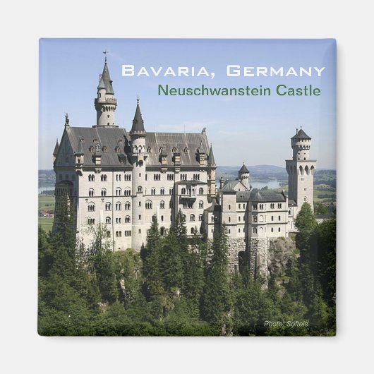Kasteel Neuschwanstein Bavaria Reizen Koelkast Mag Magneet (Voorkant)
