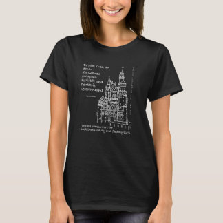 Kasteel Neuschwanstein Beieren Duitsland, Duits En T-shirt