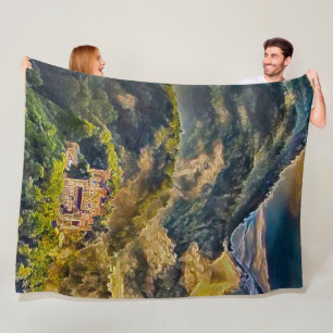 Kasteel Neuschwanstein, Duitsland Acrylkunst Fleece Deken