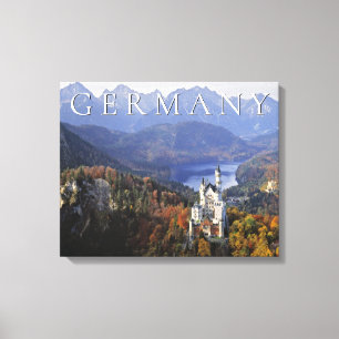 Kasteel Neuschwanstein   Duitsland, Beieren Canvas Afdruk