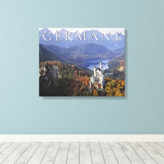 Kasteel Neuschwanstein | Duitsland, Beieren Canvas Afdruk (Insitu (Houten vloer))