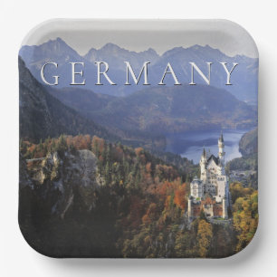 Kasteel Neuschwanstein Duitsland, Beieren Papieren Bordje