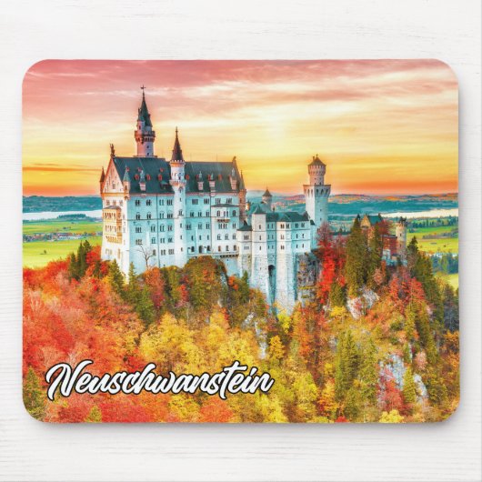 Kasteel Neuschwanstein, Duitsland, in de herfst Muismat (Voorkant)