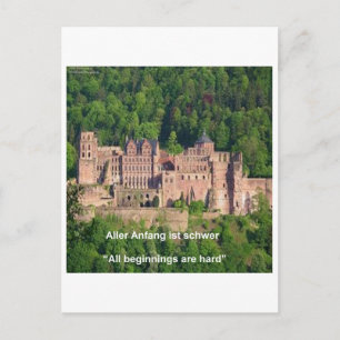 Kasteel Neuschwanstein Frankfurt & Duitse Quote Briefkaart