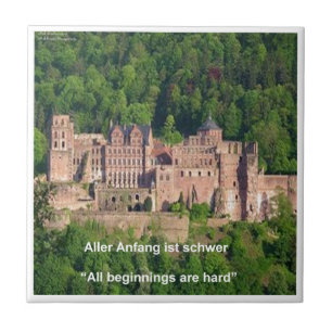 Kasteel Neuschwanstein Frankfurt & Duitse Quote Tegeltje
