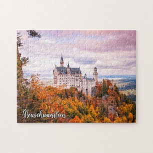 Kasteel Neuschwanstein in de herfst Legpuzzel