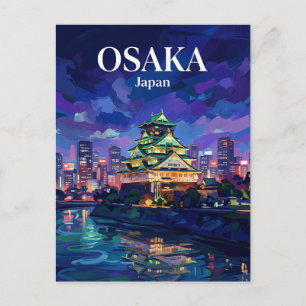 Kasteel Osaka Japan Briefkaart