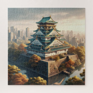 Kasteel Osaka Japan Landschap Reis naar het verled Legpuzzel