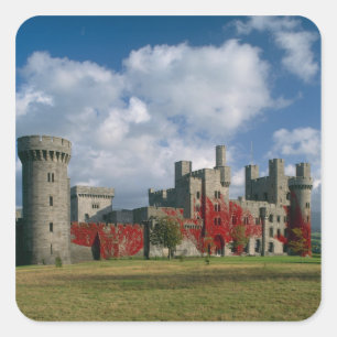 Kasteel Penrhyn, Gwynedd, Wales Vierkante Sticker