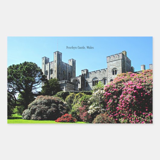 Kasteel Penrhyn, Wales Rechthoekige Sticker (Voorkant)