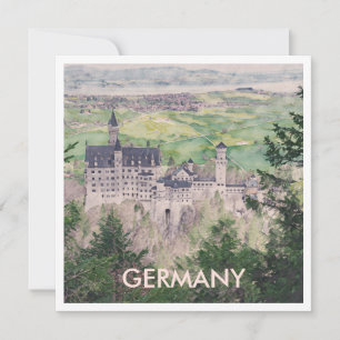 Kasteel Retro Neuschwanstein in Duitsland