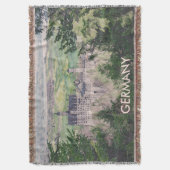 Kasteel Retro Neuschwanstein in Duitsland Deken (Voorkant Verticaal)