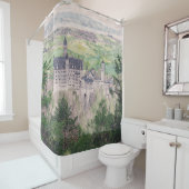 Kasteel Retro Neuschwanstein in Duitsland Douchegordijn (In situ)
