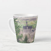 Kasteel Retro Neuschwanstein in Duitsland Latte Mok (Linkerhoek)