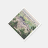 Kasteel Retro Neuschwanstein in Duitsland Servet (Hoek)