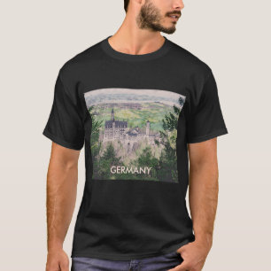 Kasteel Retro Neuschwanstein in Duitsland T-shirt