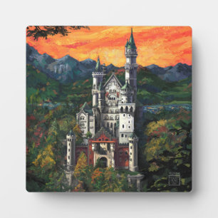 Kasteel Schloss Neuschwanstein Fotoplaat