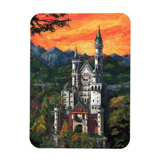 Kasteel Schloss Neuschwanstein Magneet (Verticaal)