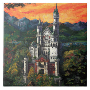 Kasteel Schloss Neuschwanstein Tegeltje