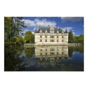 Kasteel van Azay-le-Rideau, Indre-et-Loire, 4 Foto Afdruk
