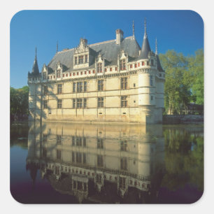 Kasteel van Azay-le-Rideau, Indre-et-Loire, Vierkante Sticker