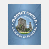 Kasteel van Blarney (rood) Fleece Deken (Voorkant)