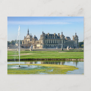 Kasteel van Chantilly en Le Notre-tuin - Frankrijk Briefkaart