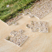 Kasteel van Chantilly, fontein en twee zwanen Legpuzzel (Zijkant)